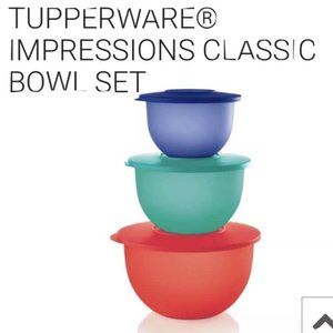 Tupperware Impression Classic Bowl Set